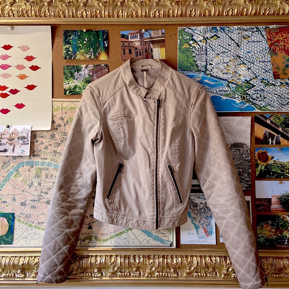 Free People Vegan Leather Jacket